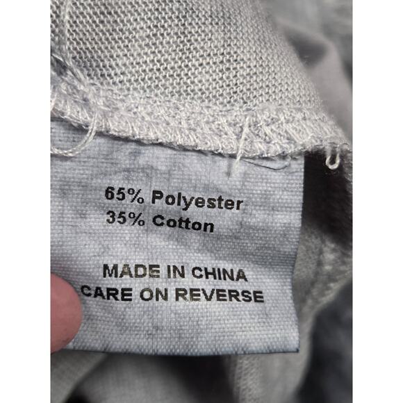 Simply Couture Gray/Blue Floral Lace Sleeveless Tank Top Flowy Shirt XL - Picture 6 of 7